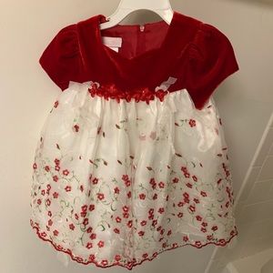 Cute red floral dress